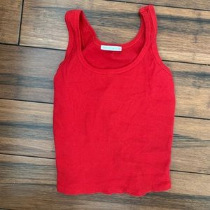 Red tank top